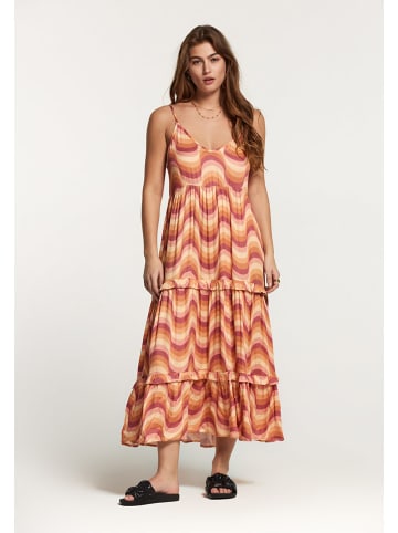 SHIWI Kleid in Orange/ Beere