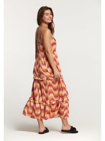 SHIWI Kleid in Orange/ Beere