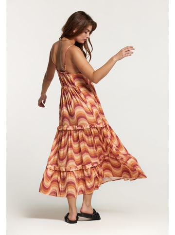 SHIWI Kleid in Orange/ Beere