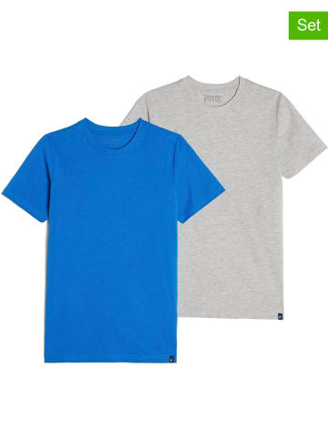 JAKO-O 2er-Set: Shirts in Grau/ Blau