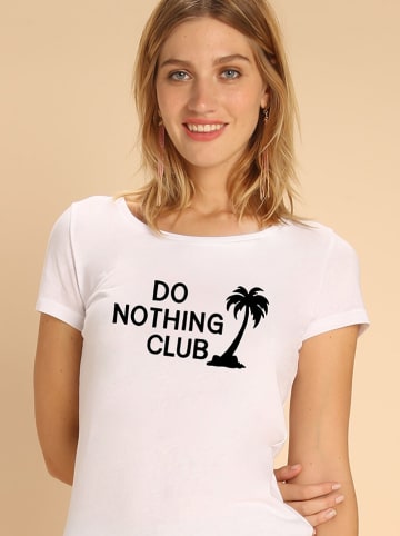 WOOOP Koszulka "Do nothing club" w kolorze białym