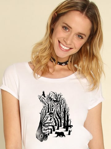 WOOOP Koszulka "Zebra" w kolorze białym