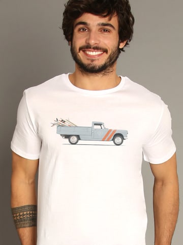 WOOOP Koszulka "Pickup" w kolorze białym