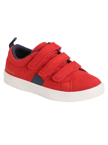 vertbaudet SkÃ³rzane sneakersy w kolorze czerwonym