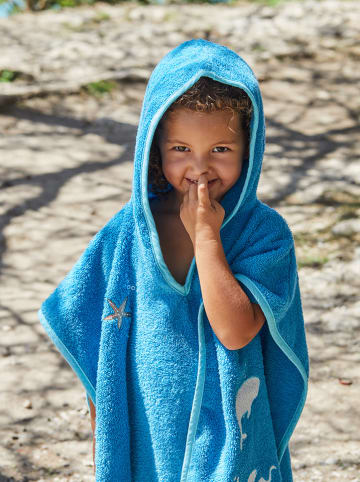 Playshoes Badeponcho "Meerestiere" in Blau