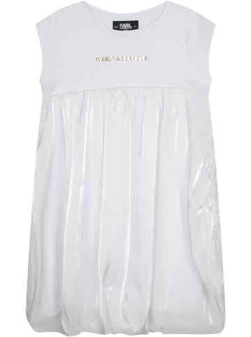 Karl Lagerfeld Kids Sukienka w kolorze białym