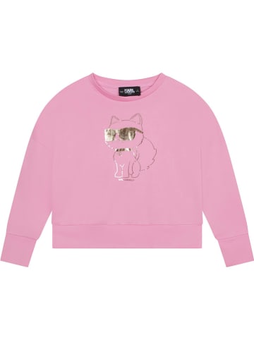 Karl Lagerfeld Kids Sweatshirt in Rosa