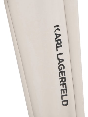 Karl Lagerfeld Kids Spodnie dresowe w kolorze beżowym