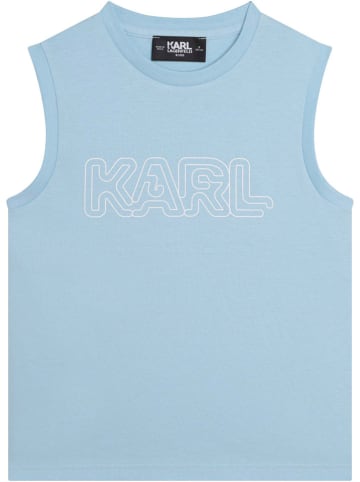 Karl Lagerfeld Kids Top lichtblauw