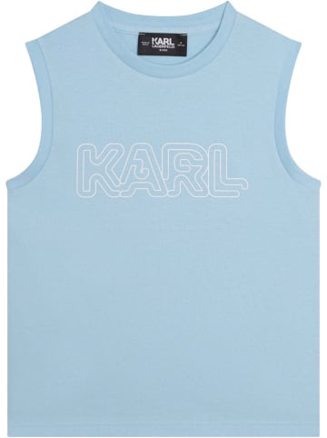 Karl Lagerfeld Kids Top w kolorze błękitnym