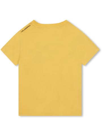 Karl Lagerfeld Kids Koszulka w kolorze żółtym