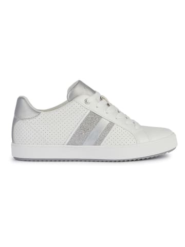 Geox Sneakersy "Blomiee" w kolorze biało-srebrnym