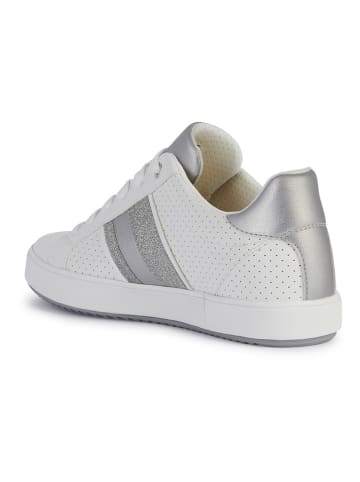 Geox Sneakersy "Blomiee" w kolorze srebrno-białym