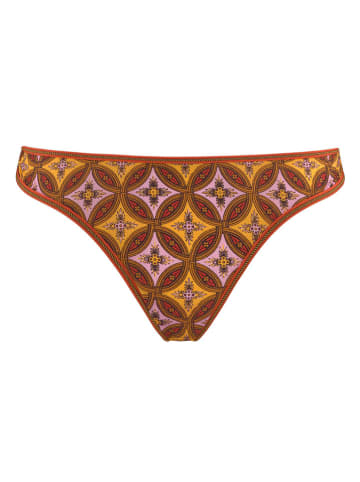 Marlies Dekkers String "Florana" in Hellbraun/ Gelb/ Rosa