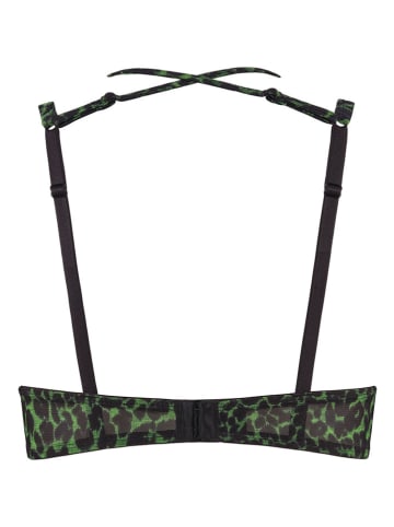 Marlies Dekkers Balconette-BH in Schwarz/ Grün