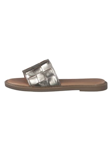 s.Oliver Slippers goudkleurig
