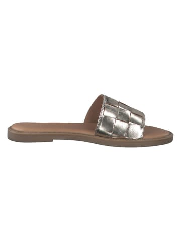 s.Oliver Slippers goudkleurig