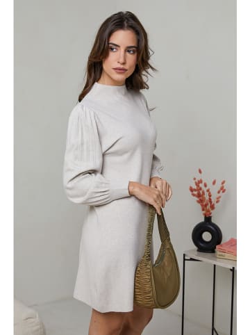 Soft Cashmere Gebreide jurk beige