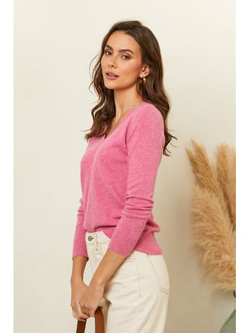 Soft Cashmere Kaszmirowy sweter w kolorze różowym