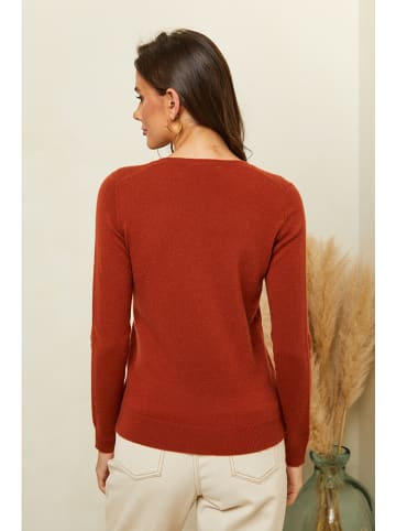 Soft Cashmere Kaszmirowy sweter w kolorze jasnobrązowym