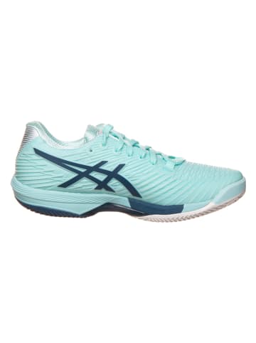 asics Buty "Solution Speed FF 2 Clay" w kolorze błękitnym do tenisa