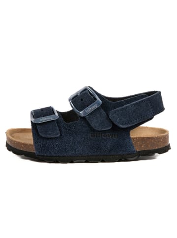 billowy Leren sandalen donkerblauw