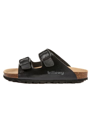 billowy Leren slippers zwart