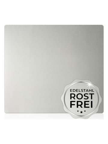 Wenko Fornuisafdekplaat zilverkleurig - (L)50 x (B)56 cm