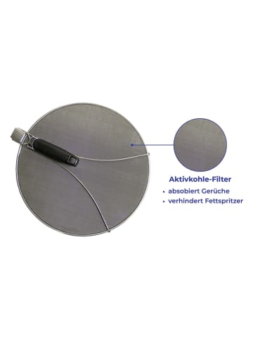 Wenko Pannendeksel zilverkleurig - (B)44,5 x (H)2 x (D)29 cm