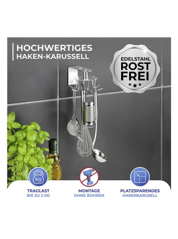 Wenko Hakenlijst zilverkleurig - (B)8,5 x (H)7 x (D)12,5 cm