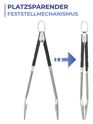 Wenko Grilltang zilverkleurig - (B)45 x (D)5 cm