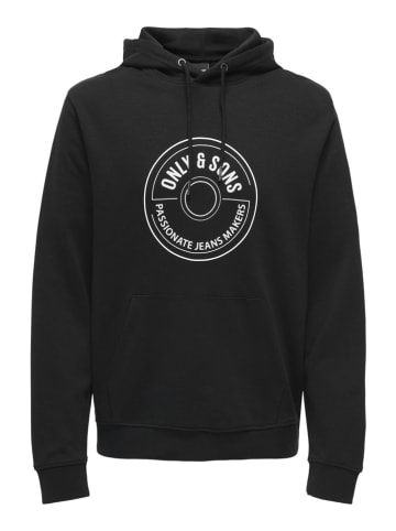 ONLY & SONS Hoodie in Schwarz