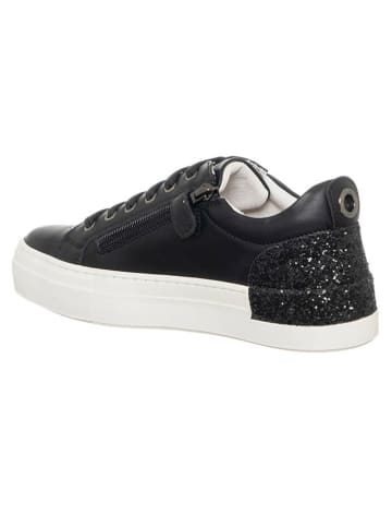 Patrizia Pepe Skórzane sneakersy w kolorze czarnym