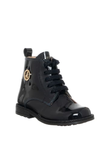 Patrizia Pepe Leren boots donkerblauw