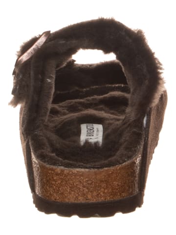Birkenstock Pantoletten "Arizona" in Braun - Weite S