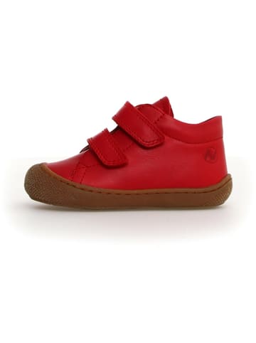 Naturino SkÃ³rzane buty "Coco" w kolorze czerwonym do nauki chodzenia