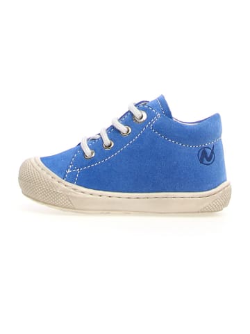 Naturino SkÃ³rzane buty "Coco" w kolorze niebieskim do nauki chodzenia