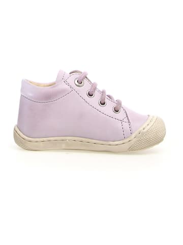 Naturino SkÃ³rzane buty "Coco" w kolorze fioletowym do nauki chodzenia