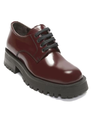 British Passport Leren veterschoenen bordeaux