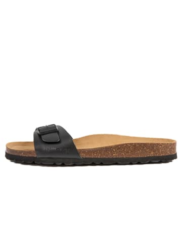 billowy Leren slippers zwart