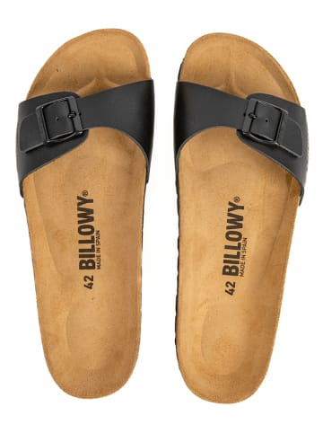 billowy Leren slippers zwart