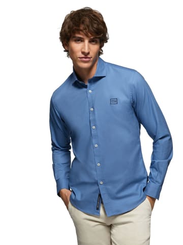 Polo Club Blouse - slim fit - blauw