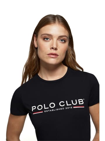 Polo Club Shirt in Schwarz