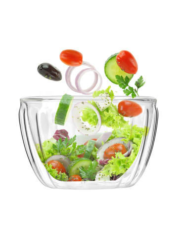 Vialli Design Schüssel "Tulip" in Transparent - 500 ml