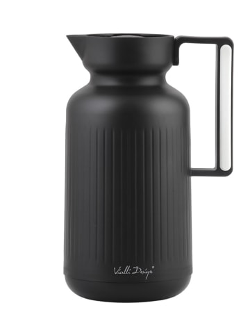 Vialli Design Dzbanek termiczny "Lungo" w kolorze czarnym - 1 l