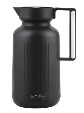Vialli Design Thermokanne "Lungo" in Schwarz - 1 l