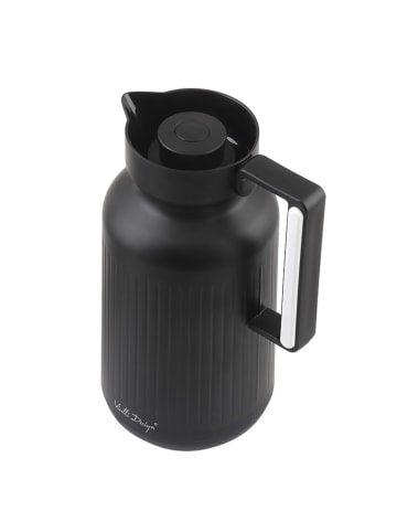 Vialli Design Thermokanne "Lungo" in Schwarz - 1 l