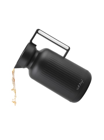 Vialli Design Dzbanek termiczny "Lungo" w kolorze czarnym - 1 l