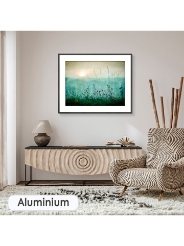 all4prints Gerahmter Kunstdruck "Autumn sunrise" in Blau