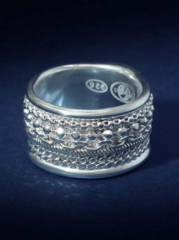 Rafaella Zilveren ring "Perse"